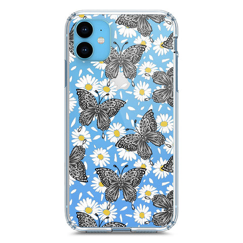 iPhone 11 Cover - O'Nation Butterfly Dreams Series 2 - Clear Phone Case - Soft Silicon Borders
