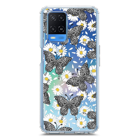 Oppo A54 4G Cover - O'Nation Butterfly Dreams Series 2 - Clear Phone Case - Soft Silicon Borders