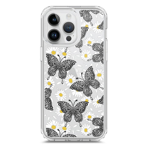 iPhone 15 Pro Cover - O'Nation Butterfly Dreams Series 2 - Clear Phone Case - Soft Silicon Borders