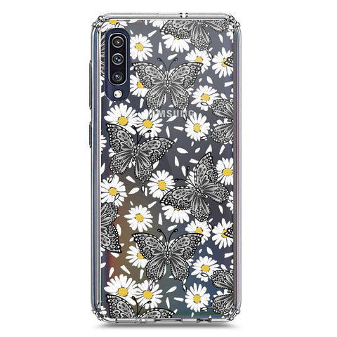 Samsung Galaxy A50 Cover - O'Nation Butterfly Dreams Series 2 - Clear Phone Case - Soft Silicon Borders