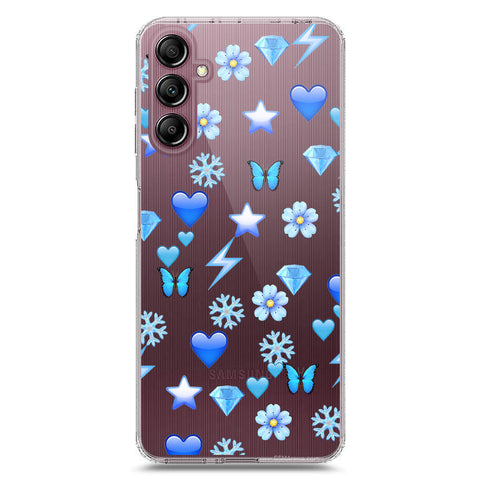 Samsung Galaxy A14 Cover - O'Nation Butterfly Dreams Series 2 - Clear Phone Case - Soft Silicon Borders