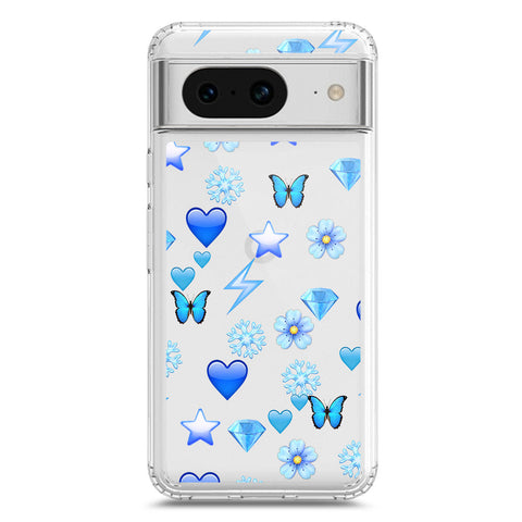 Google Pixel 8 Cover - O'Nation Butterfly Dreams Series 2 - Clear Phone Case - Soft Silicon Borders
