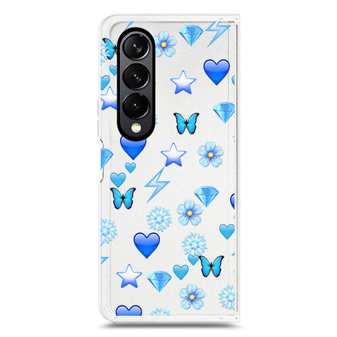 Samsung Galaxy Z Fold 4 5G Cover - O'Nation Butterfly Dreams Series 2 - Clear Phone Case - Soft Silicon Borders