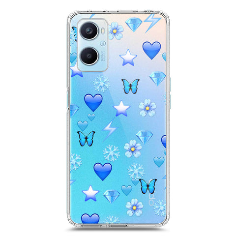 Oppo A96 4G Cover - O'Nation Butterfly Dreams Series 2 - Clear Phone Case - Soft Silicon Borders