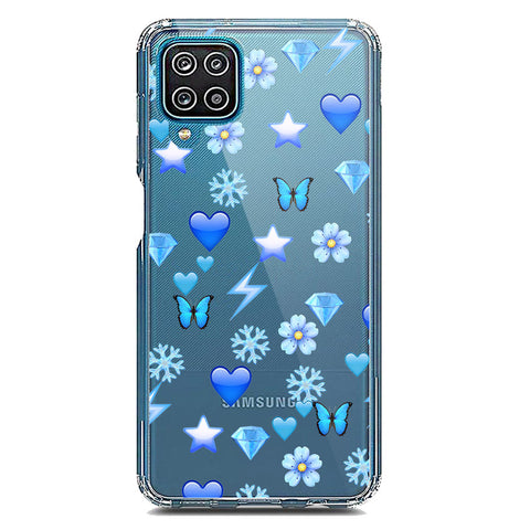 Samsung Galaxy A12 Nacho Cover - O'Nation Butterfly Dreams Series 2 - Clear Phone Case - Soft Silicon Borders