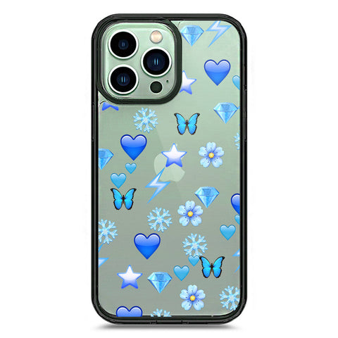 iPhone 14 Pro Max - Black - Cover - O'Nation Butterfly Dreams Series 2 - Clear Phone Case - Soft Silicon Borders