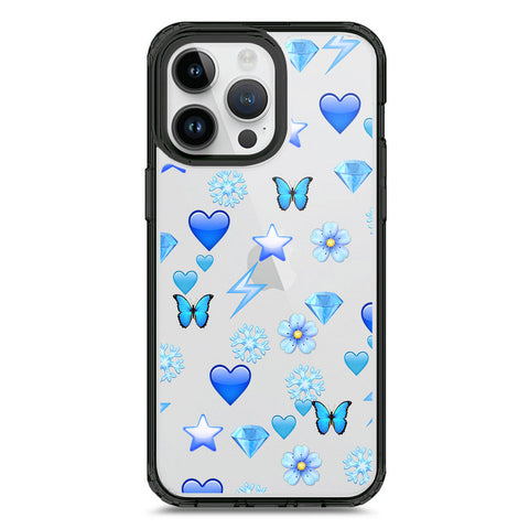 iPhone 15 Pro Max - Black - Cover - O'Nation Butterfly Dreams Series 2 - Clear Phone Case - Soft Silicon Borders