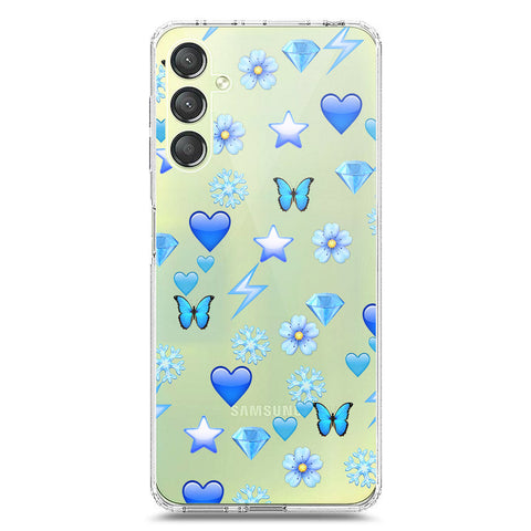 Samsung Galaxy A24 4G Cover - O'Nation Butterfly Dreams Series 2 - Clear Phone Case - Soft Silicon Borders