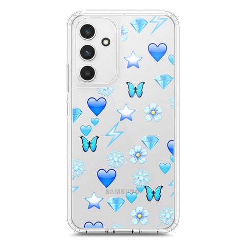 Samsung Galaxy A54 5G Cover - O'Nation Butterfly Dreams Series 2 - Clear Phone Case - Soft Silicon Borders
