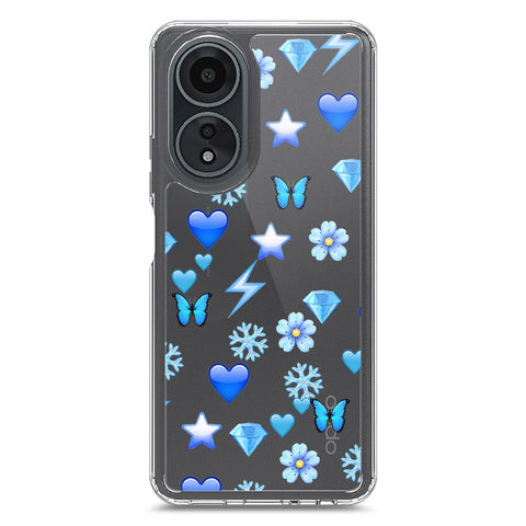 Oppo A58 4G Cover - O'Nation Butterfly Dreams Series 2 - Clear Phone Case - Soft Silicon Borders