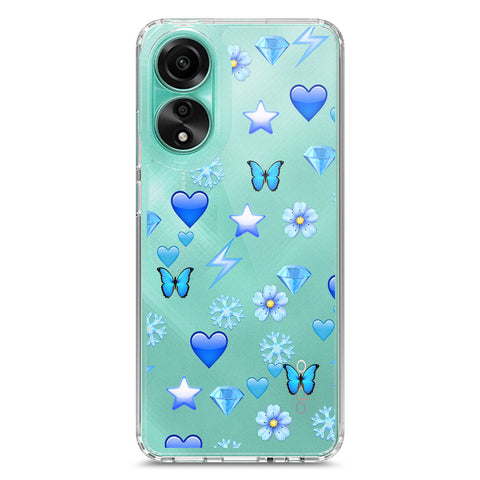 Oppo A78 4G Cover - O'Nation Butterfly Dreams Series 2 - Clear Phone Case - Soft Silicon Borders