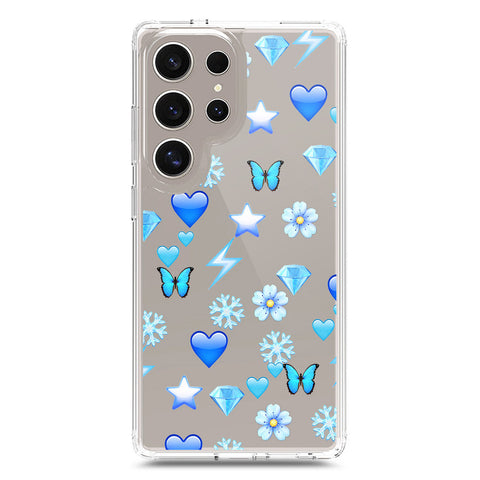 Samsung Galaxy S24 Ultra Cover - O'Nation Butterfly Dreams Series 2 - Clear Phone Case - Soft Silicon Borders