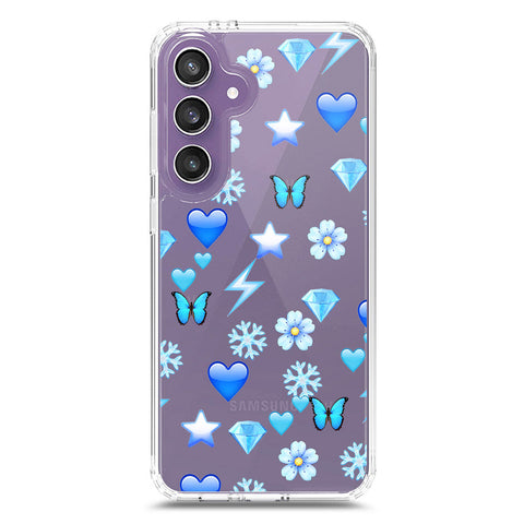 Samsung Galaxy S24 Cover - O'Nation Butterfly Dreams Series 2 - Clear Phone Case - Soft Silicon Borders
