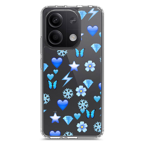 Xiaomi Redmi Note 13 Cover - O'Nation Butterfly Dreams Series 2 - Clear Phone Case - Soft Silicon Borders