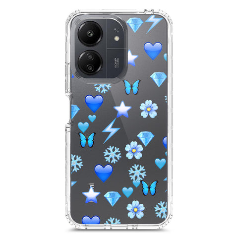 Xiaomi Redmi 13C Cover - O'Nation Butterfly Dreams Series 2 - Clear Phone Case - Soft Silicon Borders