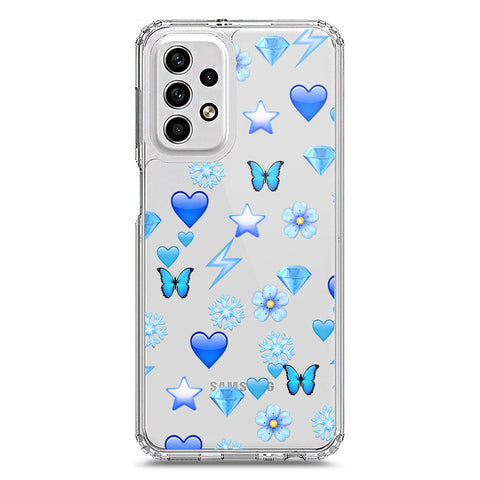 Samsung Galaxy A23 Cover - O'Nation Butterfly Dreams Series 2 - Clear Phone Case - Soft Silicon Borders