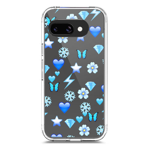 Google Pixel 9a Cover - O'Nation Butterfly Dreams Series 2 - Clear Phone Case - Soft Silicon Borders