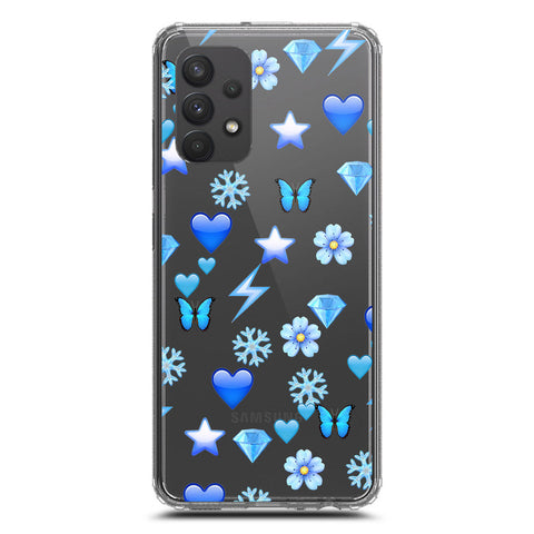 Samsung Galaxy A32 Cover - O'Nation Butterfly Dreams Series 2 - Clear Phone Case - Soft Silicon Borders