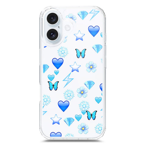 iPhone 16 Cover - O'Nation Butterfly Dreams Series 2 - Clear Phone Case - Soft Silicon Borders