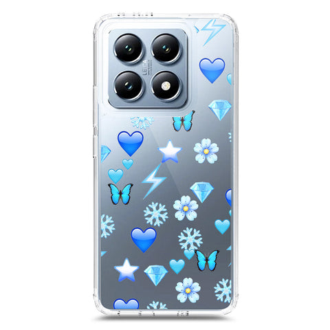Xiaomi 14T Cover - O'Nation Butterfly Dreams Series 2 - Clear Phone Case - Soft Silicon Borders