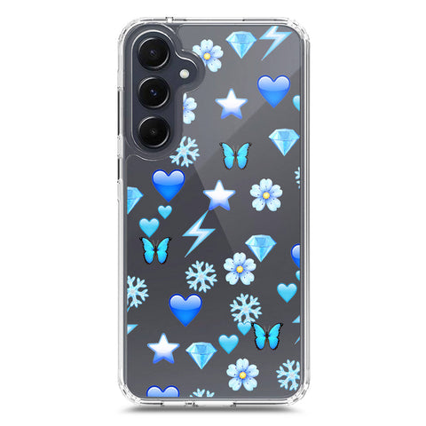 Samsung Galaxy A35 Cover - O'Nation Butterfly Dreams Series 2 - Clear Phone Case - Soft Silicon Borders