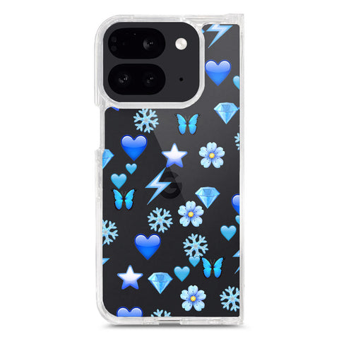 Google Pixel 9 Pro Fold Cover - O'Nation Butterfly Dreams Series 2 - Clear Phone Case - Soft Silicon Borders