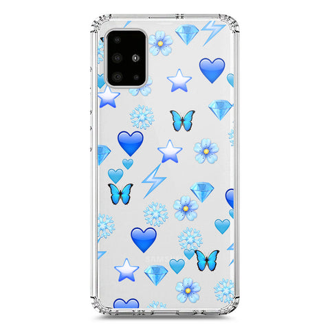 Samsung Galaxy A51 Cover - O'Nation Butterfly Dreams Series 2 - Clear Phone Case - Soft Silicon Borders