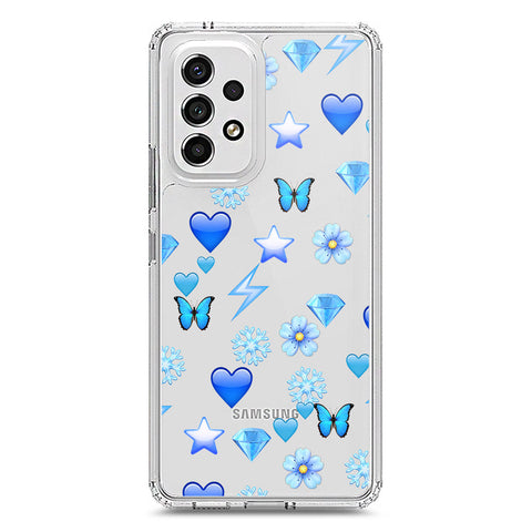 Samsung Galaxy A53 5G Cover - O'Nation Butterfly Dreams Series 2 - Clear Phone Case - Soft Silicon Borders