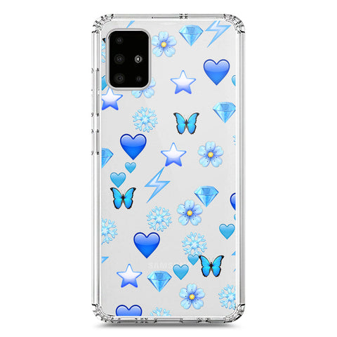 Samsung Galaxy A71 Cover - O'Nation Butterfly Dreams Series 2 - Clear Phone Case - Soft Silicon Borders