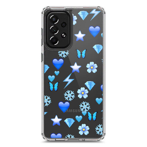 Samsung Galaxy A73 5G Cover - O'Nation Butterfly Dreams Series 2 - Clear Phone Case - Soft Silicon Borders