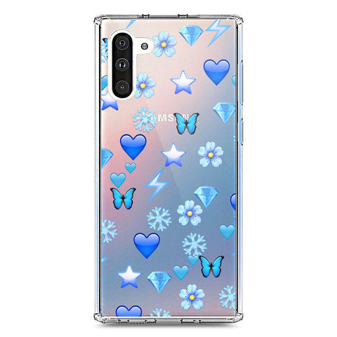 Samsung Galaxy Note 10 Cover - O'Nation Butterfly Dreams Series 2 - Clear Phone Case - Soft Silicon Borders