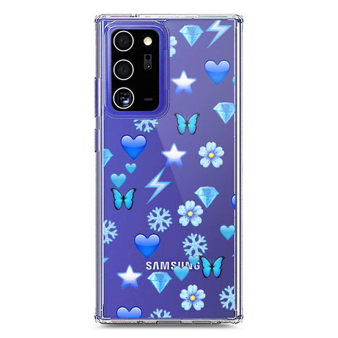 Samsung Galaxy Note 20 Ultra Cover - O'Nation Butterfly Dreams Series 2 - Clear Phone Case - Soft Silicon Borders
