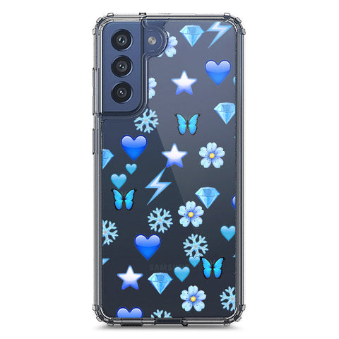 Samsung Galaxy S21 FE 5G Cover - O'Nation Butterfly Dreams Series 2 - Clear Phone Case - Soft Silicon Borders