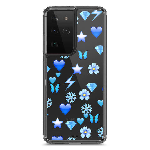 Samsung Galaxy S21 Ultra 5G Cover - O'Nation Butterfly Dreams Series 2 - Clear Phone Case - Soft Silicon Borders