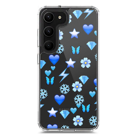 Samsung Galaxy S23 5G Cover - O'Nation Butterfly Dreams Series 2 - Clear Phone Case - Soft Silicon Borders