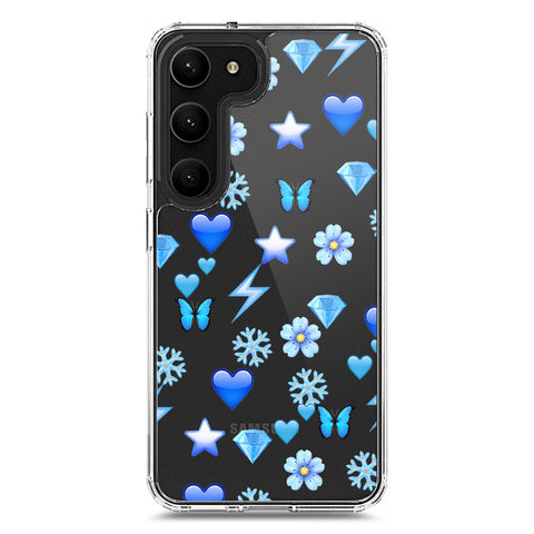 Samsung Galaxy S23 Plus 5G Cover - O'Nation Butterfly Dreams Series 2 - Clear Phone Case - Soft Silicon Borders