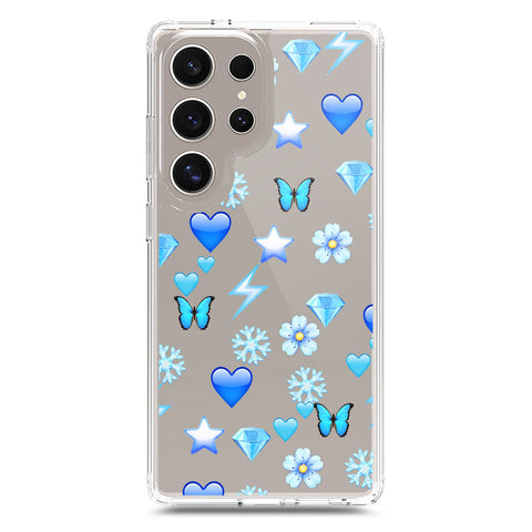 Samsung Galaxy S23 Ultra 5G Cover - O'Nation Butterfly Dreams Series 2 - Clear Phone Case - Soft Silicon Borders