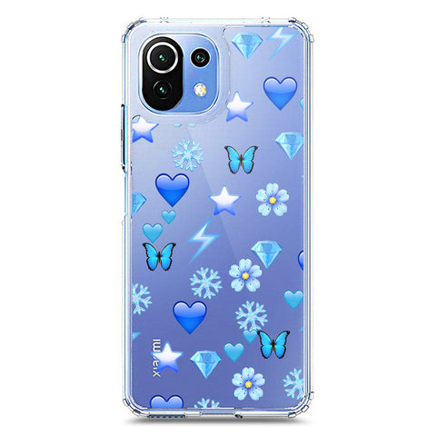 Xiaomi 11 Lite 5G NE Cover - O'Nation Butterfly Dreams Series 2 - Clear Phone Case - Soft Silicon Borders