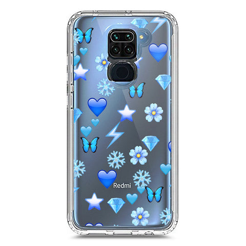Xiaomi Redmi Note 9 Cover - O'Nation Butterfly Dreams Series 2 - Clear Phone Case - Soft Silicon Borders