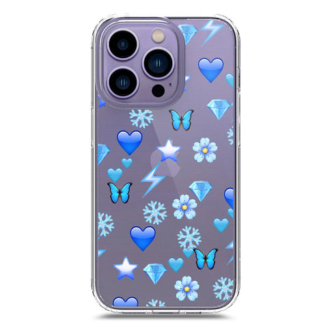 iPhone 14 Pro Max Cover - O'Nation Butterfly Dreams Series 2 - Clear Phone Case - Soft Silicon Borders