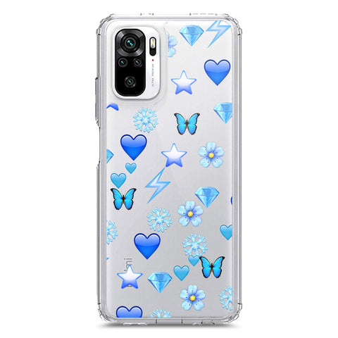 Xiaomi Redmi Note 10S Cover - O'Nation Butterfly Dreams Series 2 - Clear Phone Case - Soft Silicon Borders