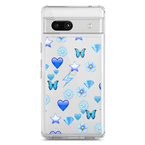 Google Pixel 7a Cover - O'Nation Butterfly Dreams Series 2 - Clear Phone Case - Soft Silicon Borders