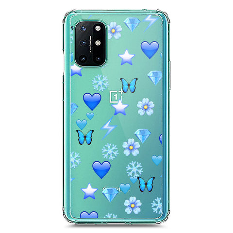 OnePlus 8T Cover - O'Nation Butterfly Dreams Series 2 - Clear Phone Case - Soft Silicon Borders