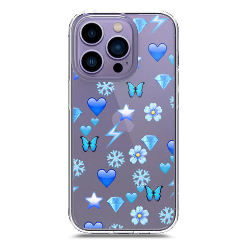 iPhone 14 Pro Cover - O'Nation Butterfly Dreams Series 2 - Clear Phone Case - Soft Silicon Borders