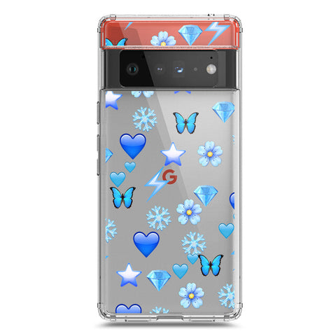 Google Pixel 6 Pro Cover - O'Nation Butterfly Dreams Series 2 - Clear Phone Case - Soft Silicon Borders