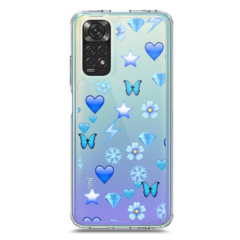 Xiaomi Redmi Note 11S Cover - O'Nation Butterfly Dreams Series 2 - Clear Phone Case - Soft Silicon Borders