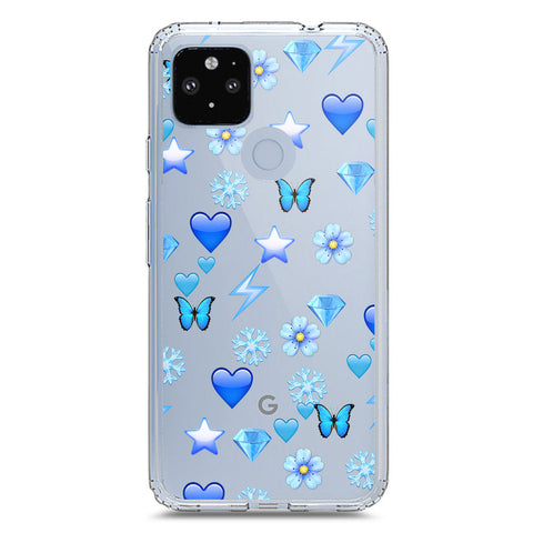 Google Pixel 5 Cover - O'Nation Butterfly Dreams Series 2 - Clear Phone Case - Soft Silicon Borders
