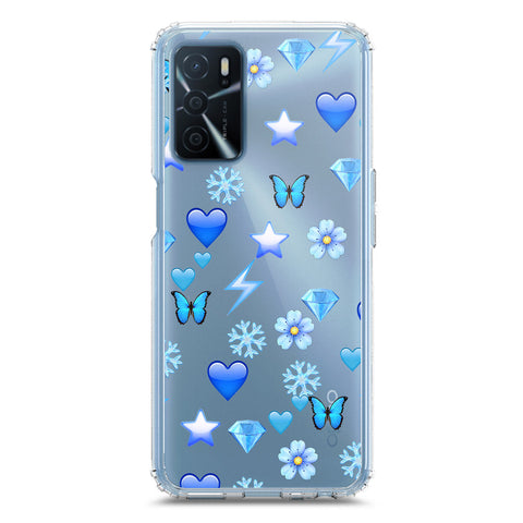 Oppo A16 Cover - O'Nation Butterfly Dreams Series 2 - Clear Phone Case - Soft Silicon Borders