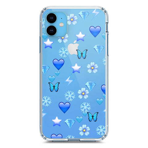 iPhone 11 Cover - O'Nation Butterfly Dreams Series 2 - Clear Phone Case - Soft Silicon Borders