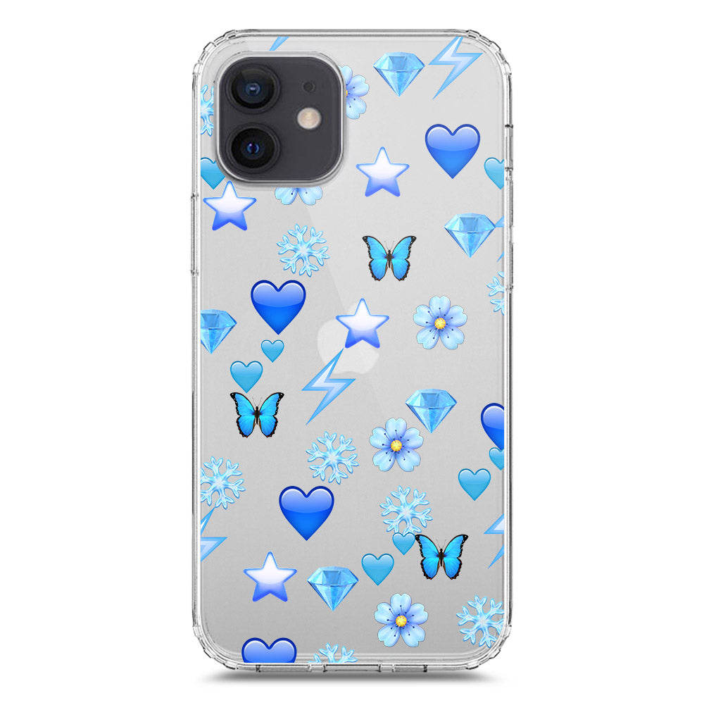 iPhone 12 Cover - O'Nation Butterfly Dreams Series 2 - Clear Phone Case - Soft Silicon Borders
